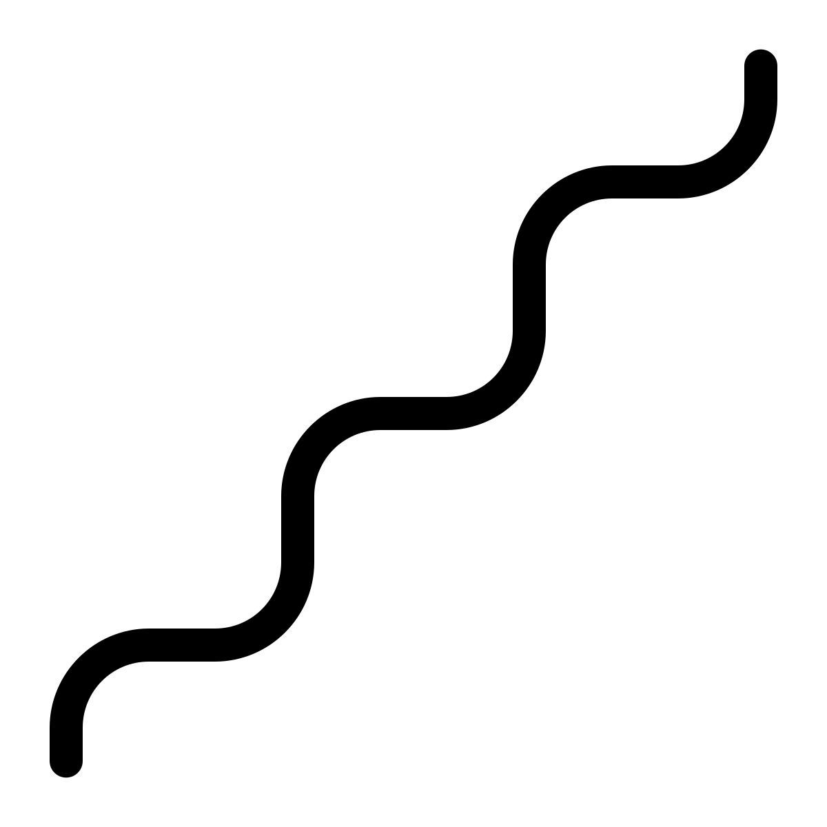 ios 17 outlined style squiggly line icon