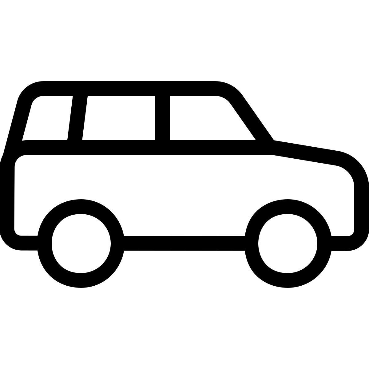 ios 17 outlined style camioneta icon