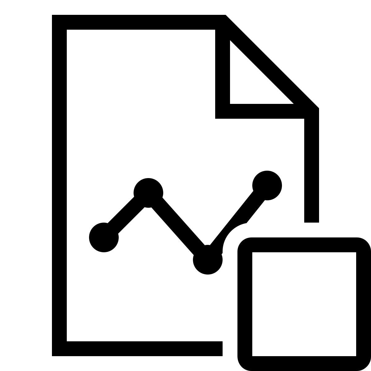 ios 17 outlined style arrêter le rapport de graphique icon