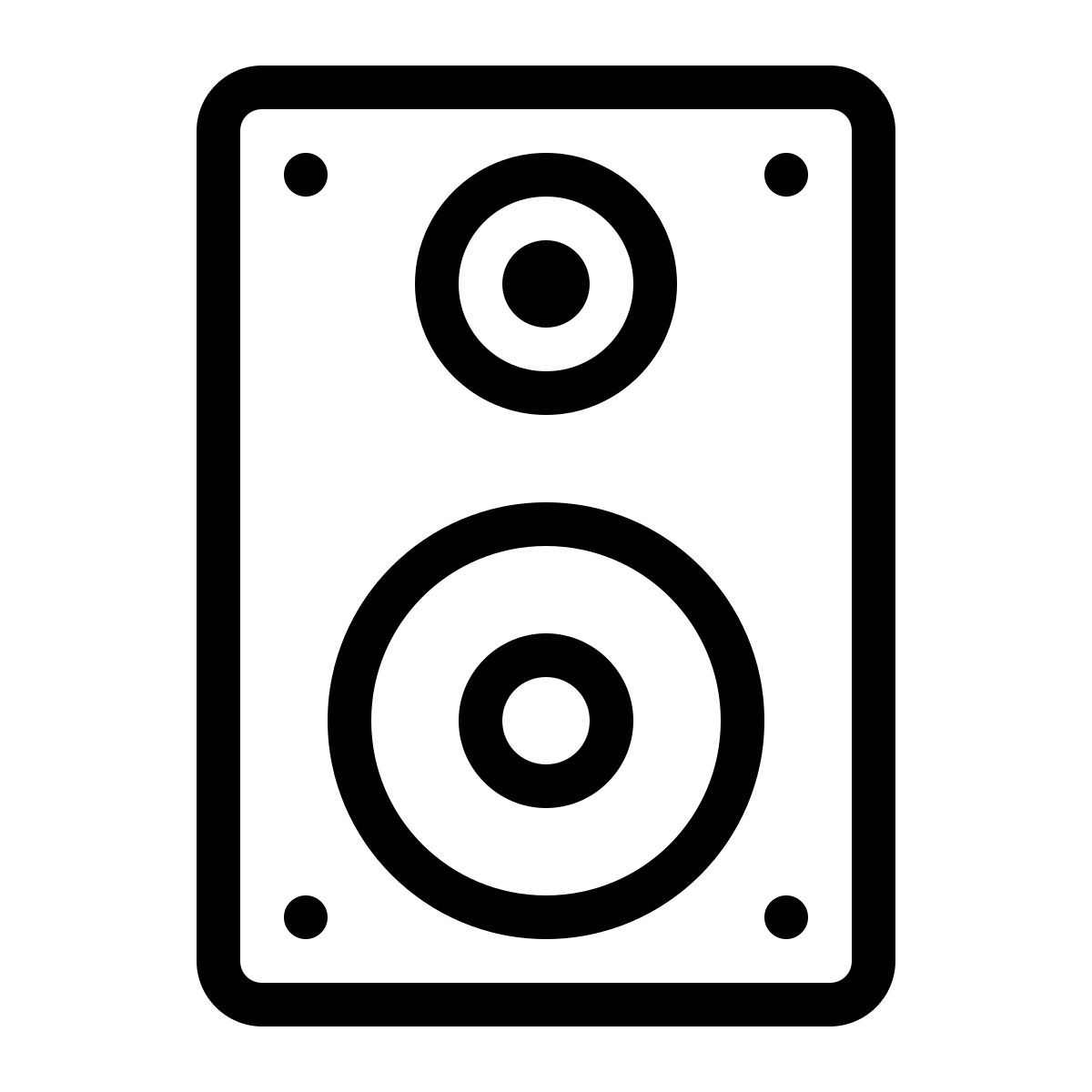 ios 17 outlined style subwoofer icon
