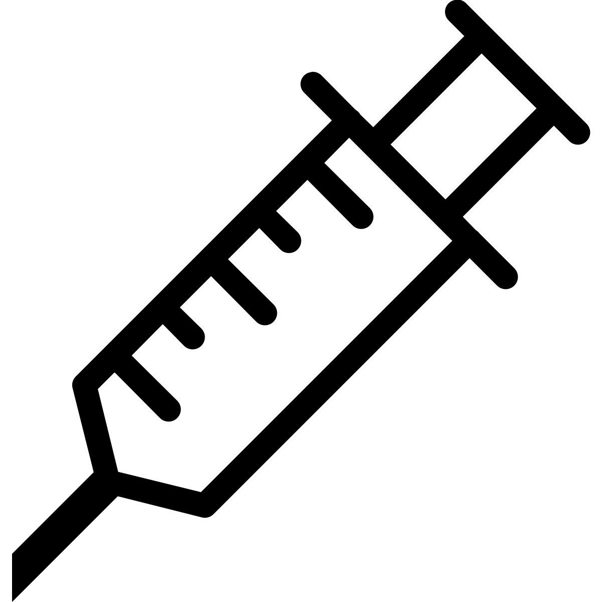 ios 17 outlined style 注射器 icon