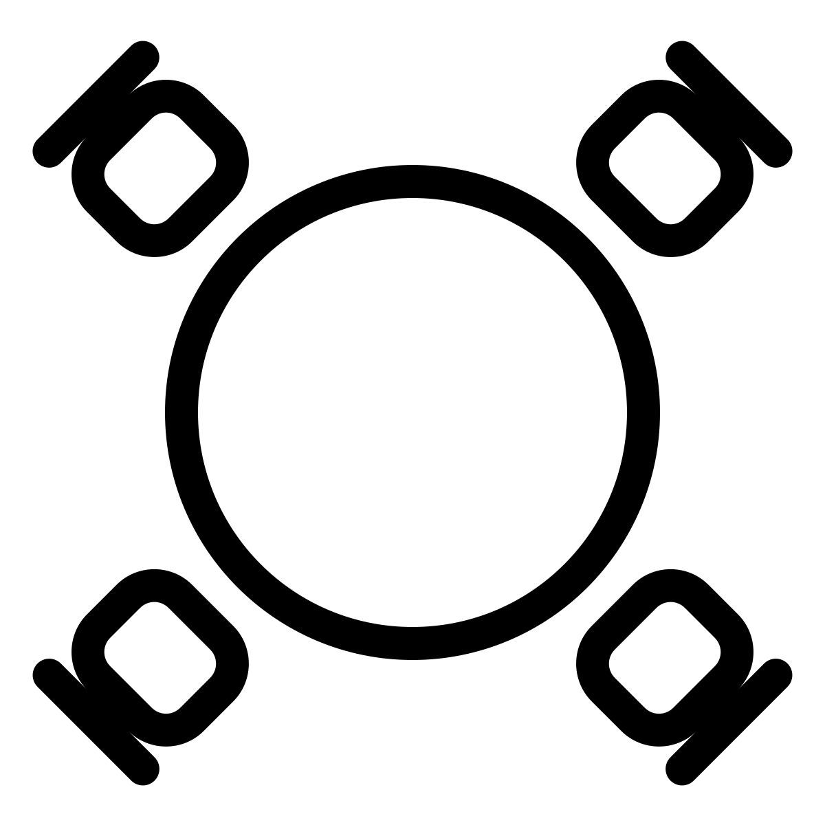 ios 17 outlined style table top view icon