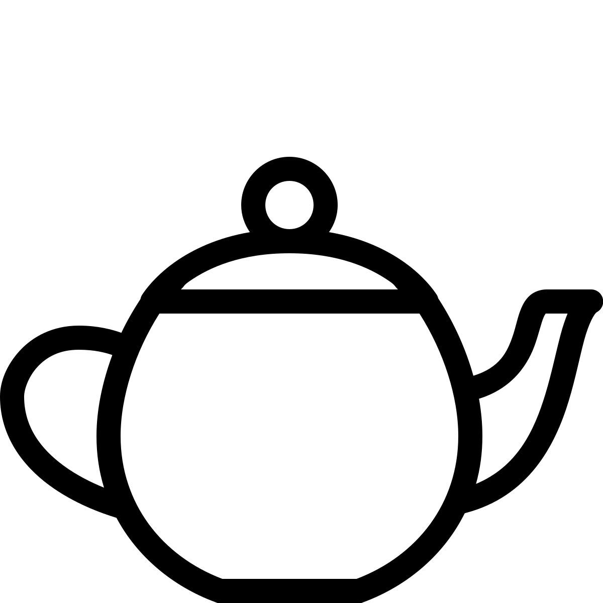 ios 17 outlined style teapot icon