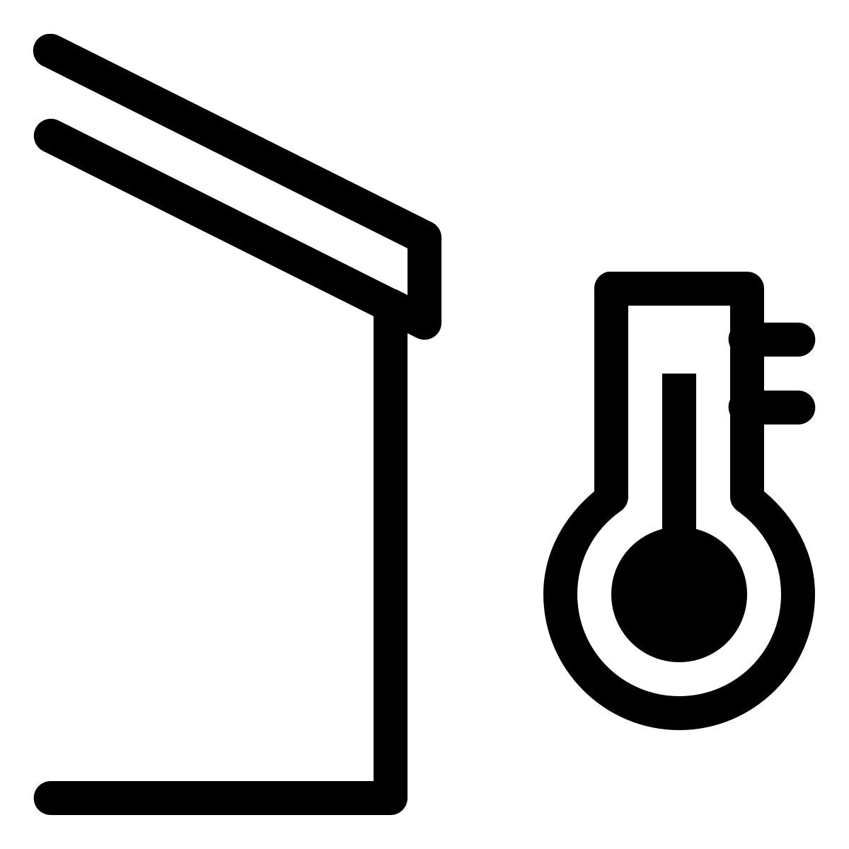 ios 17 outlined style temperature outside icon