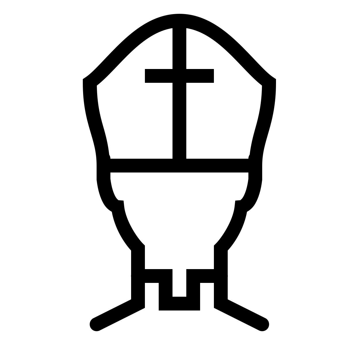 ios 17 outlined style der papst icon