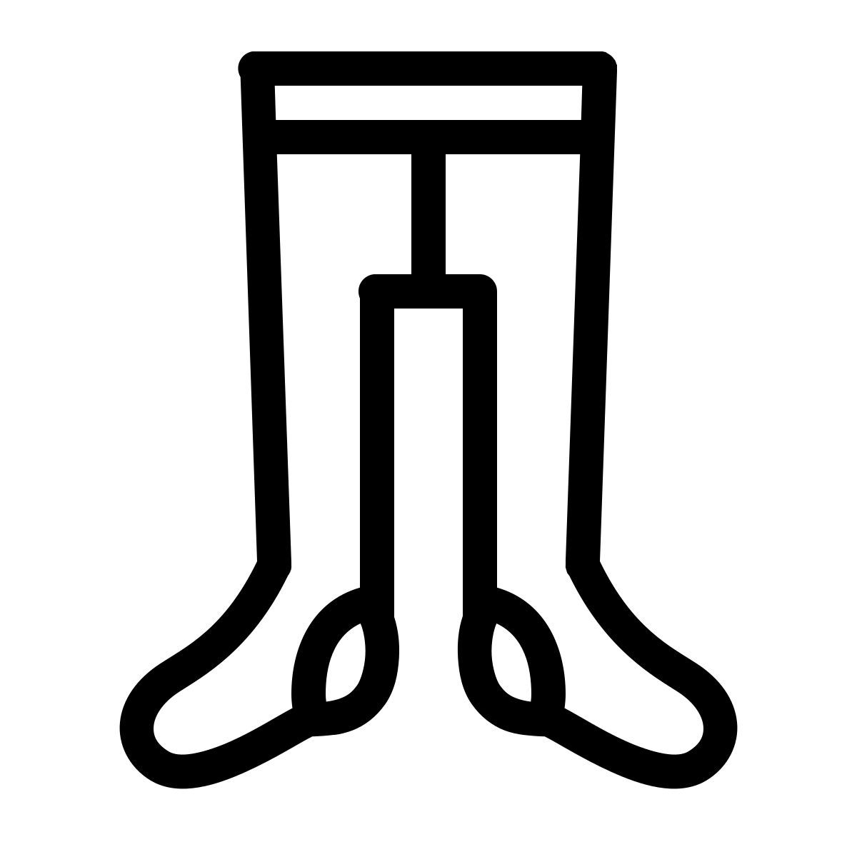 ios 17 outlined style tights icon