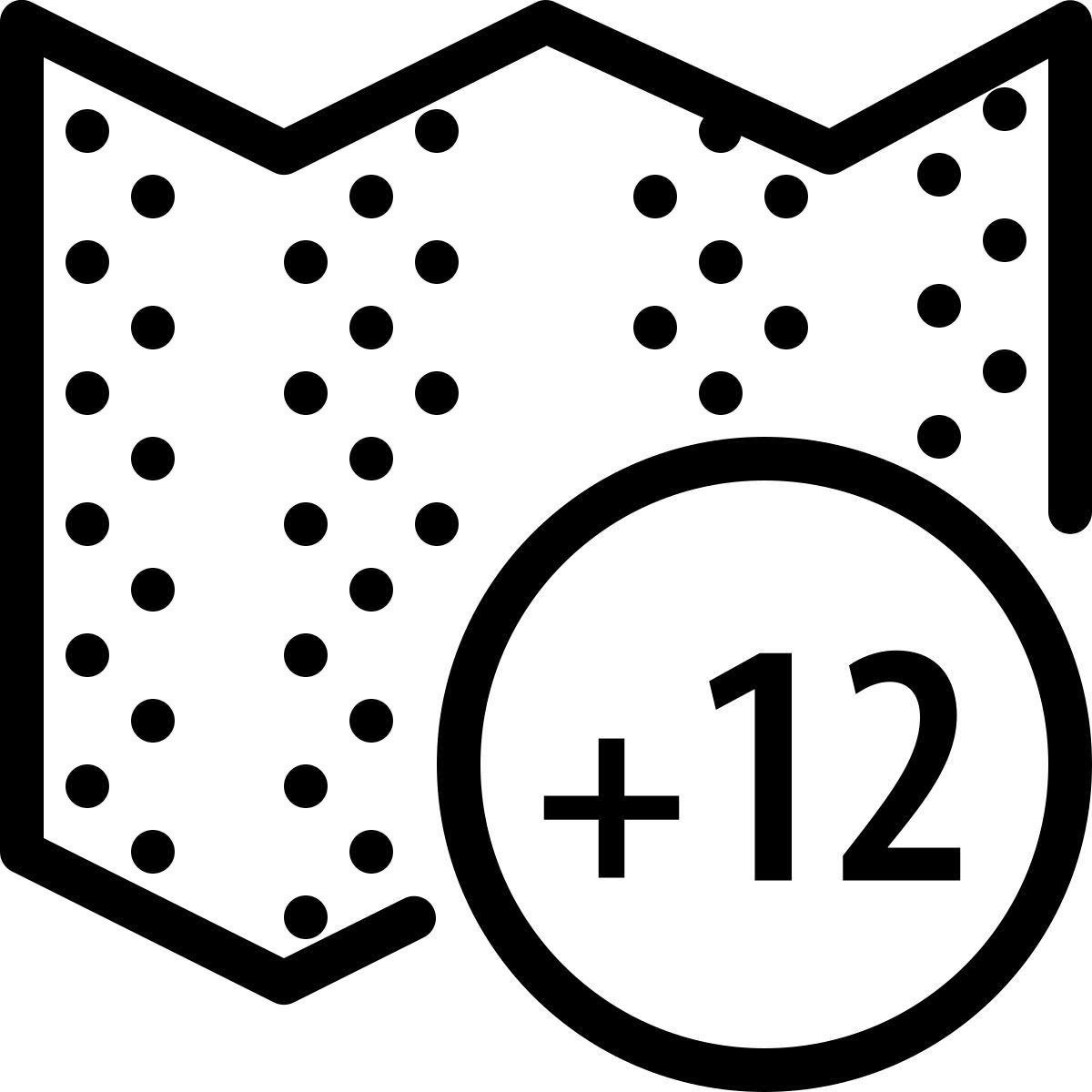 ios 17 outlined style fuseau horaire +12 icon