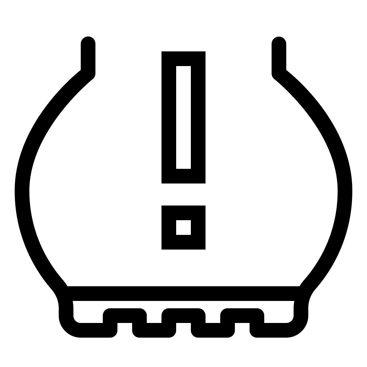 ios 17 outlined style 轮胎压力 icon