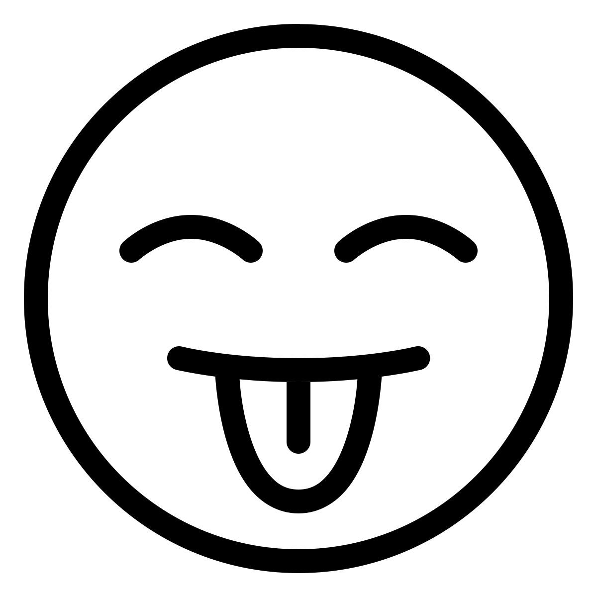 ios 17 outlined style linguaccia icon