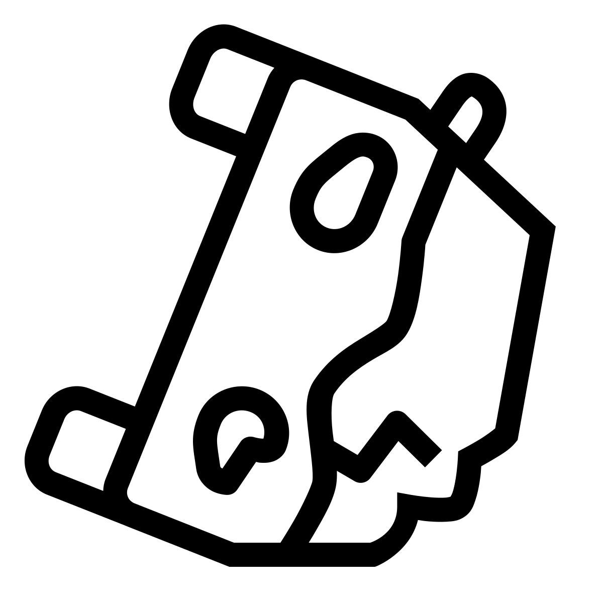 ios 17 outlined style tráfico icon