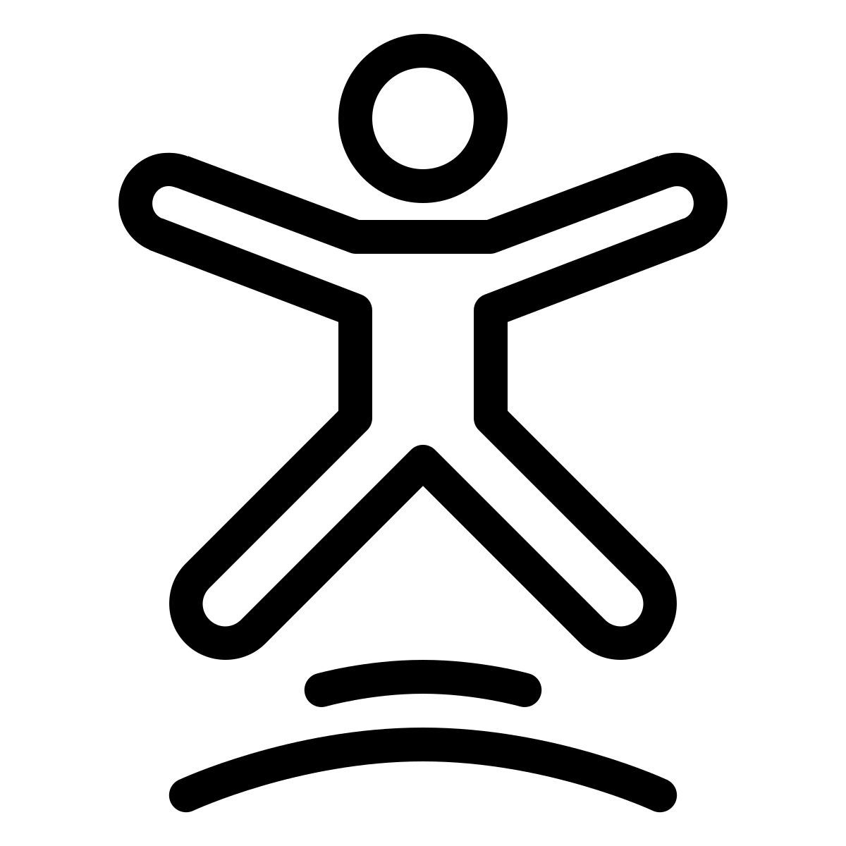 ios 17 outlined style trampolinanlage icon