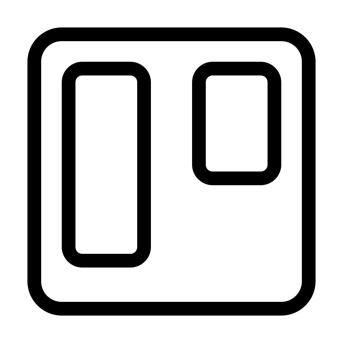 ios 17 outlined style trello icon