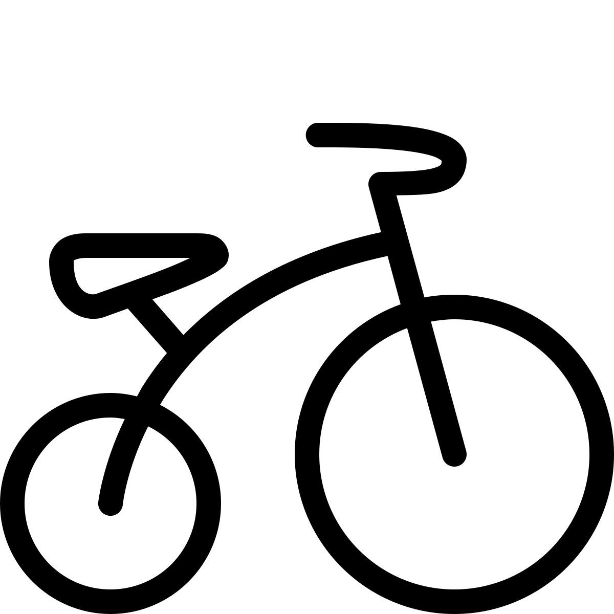 ios 17 outlined style triciclo icon