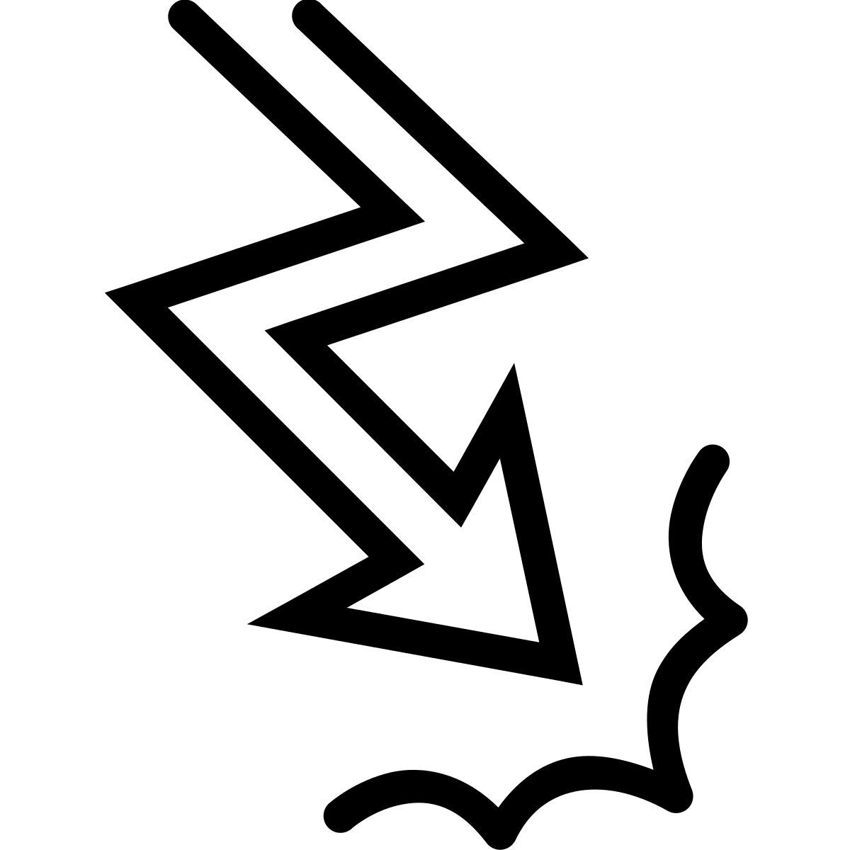 ios 17 outlined style acionando icon