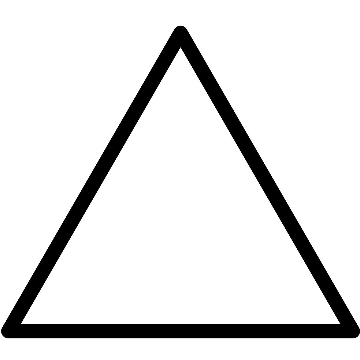 ios 17 outlined style trígono 120 icon