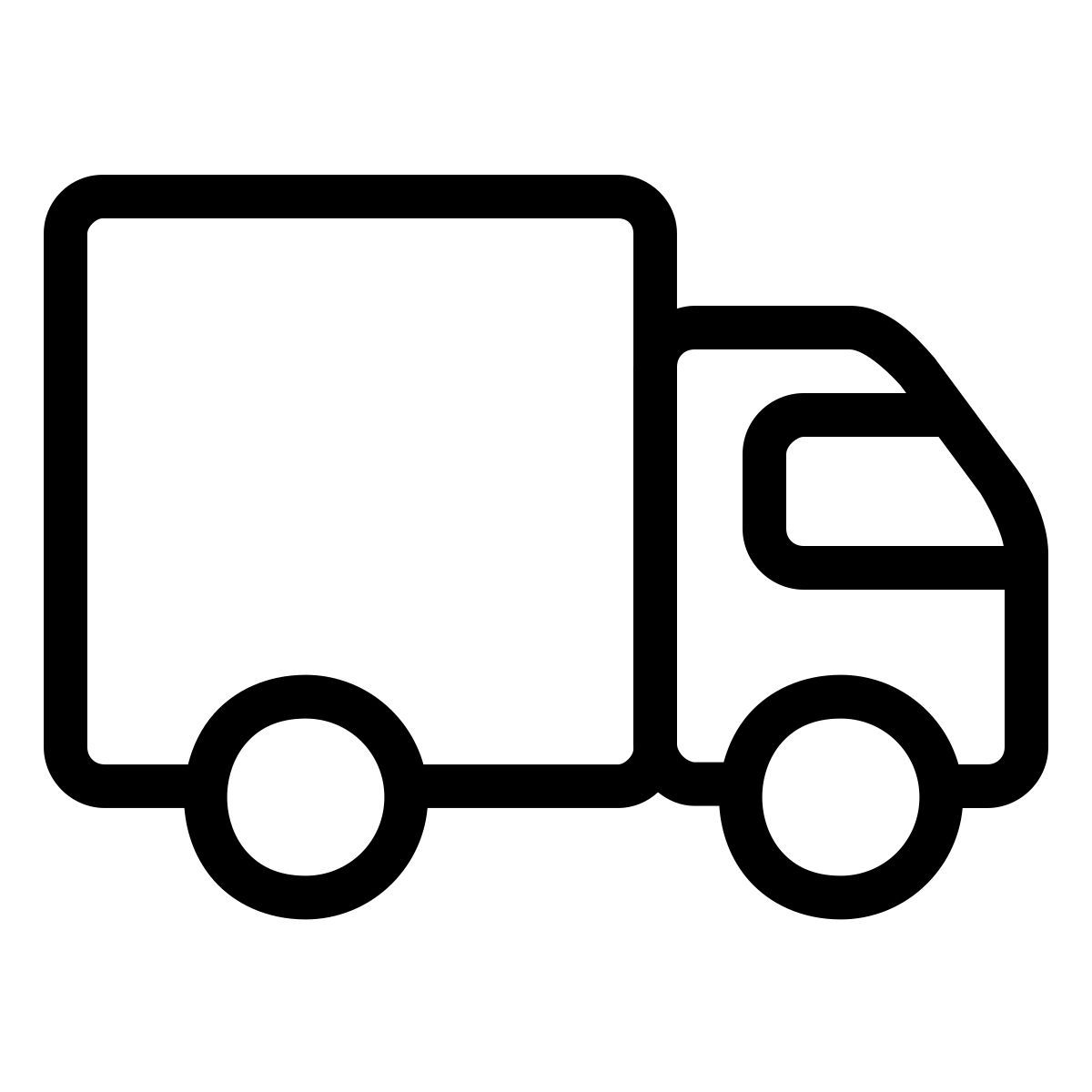 ios 17 outlined style 卡车 icon