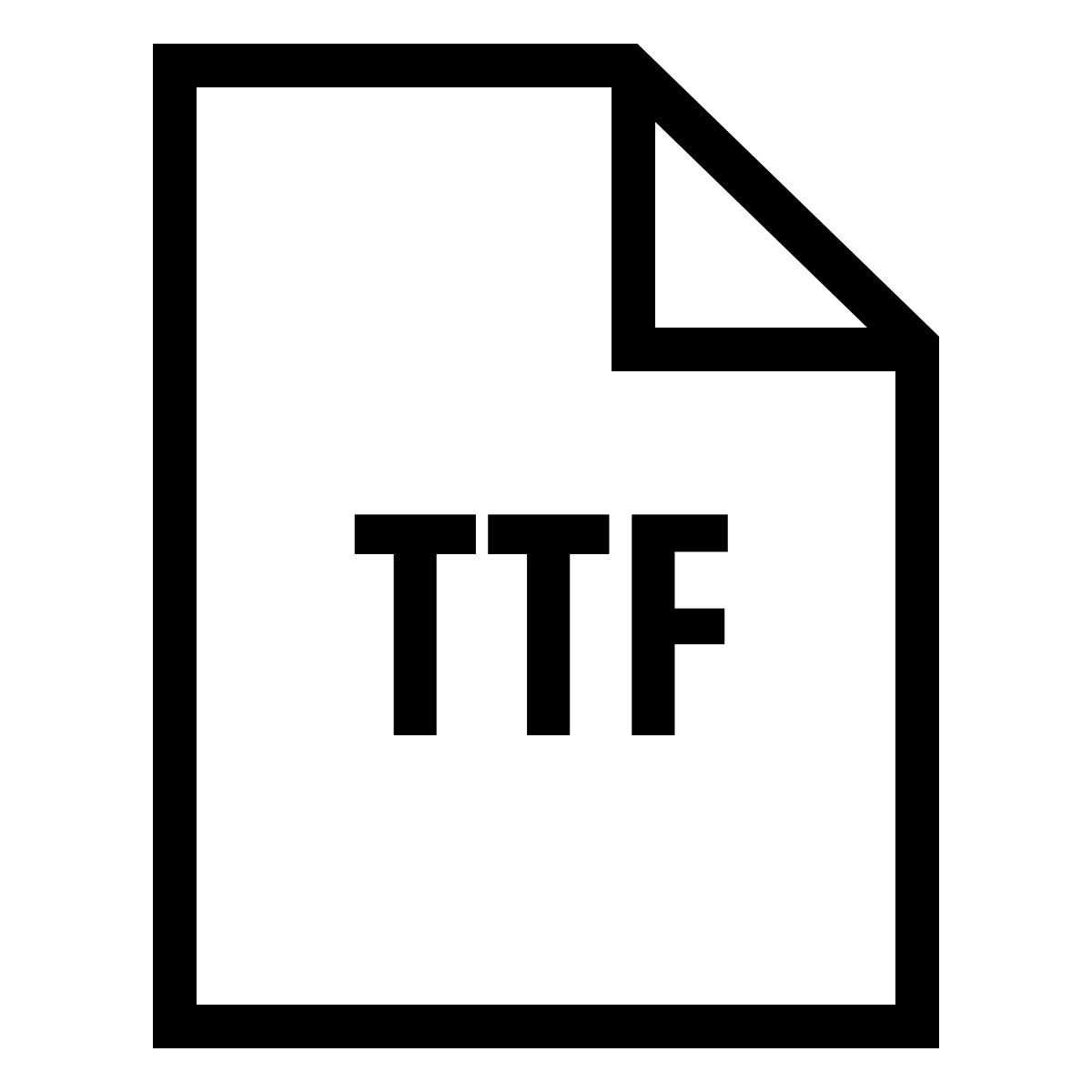 ios 17 outlined style ttf icon