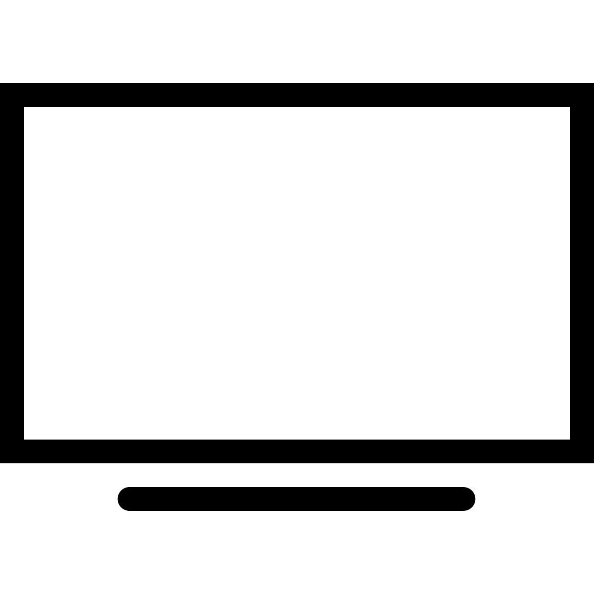 ios 17 outlined style tv icon