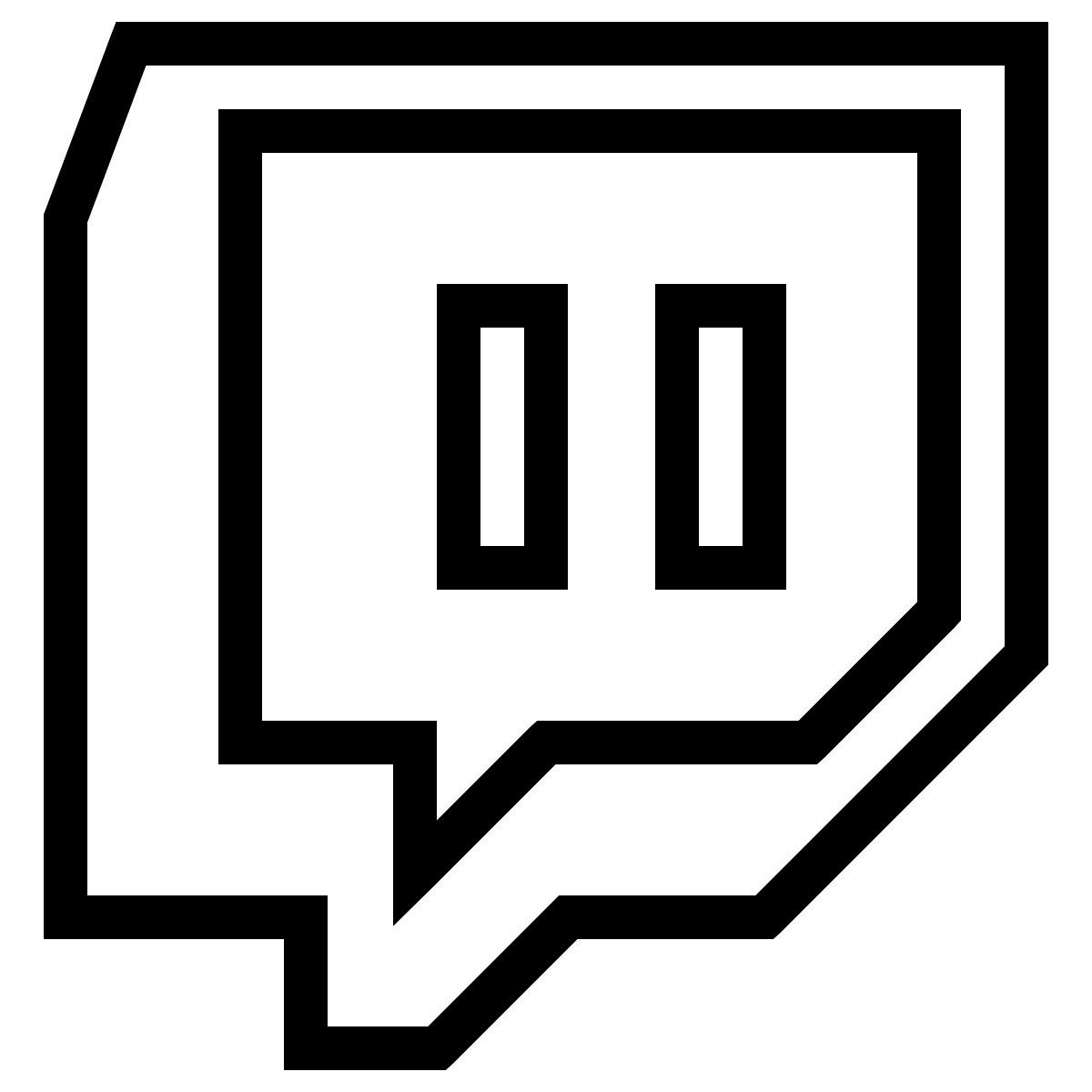 ios 17 outlined style twitch icon