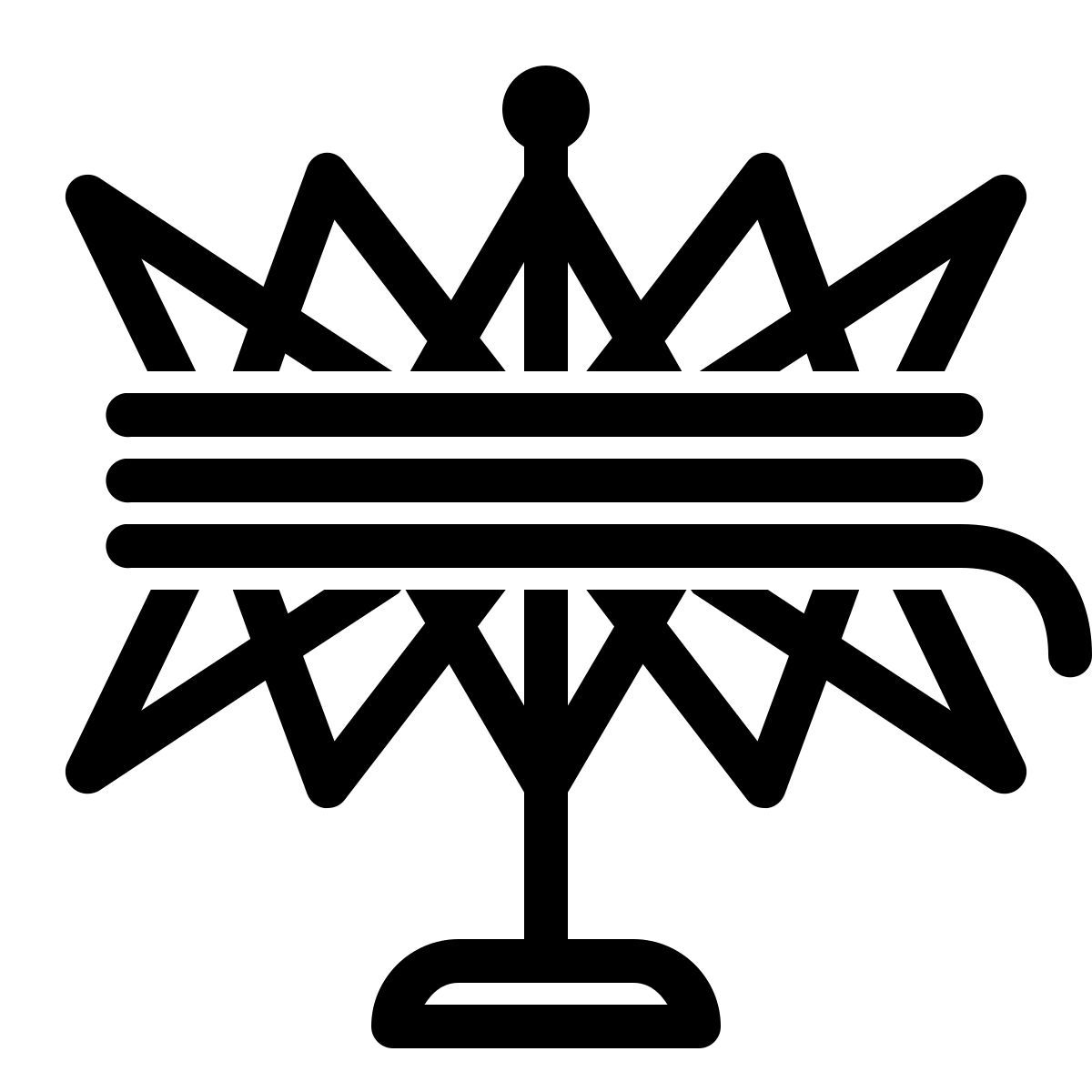 ios 17 outlined style 斯威夫特伞 icon