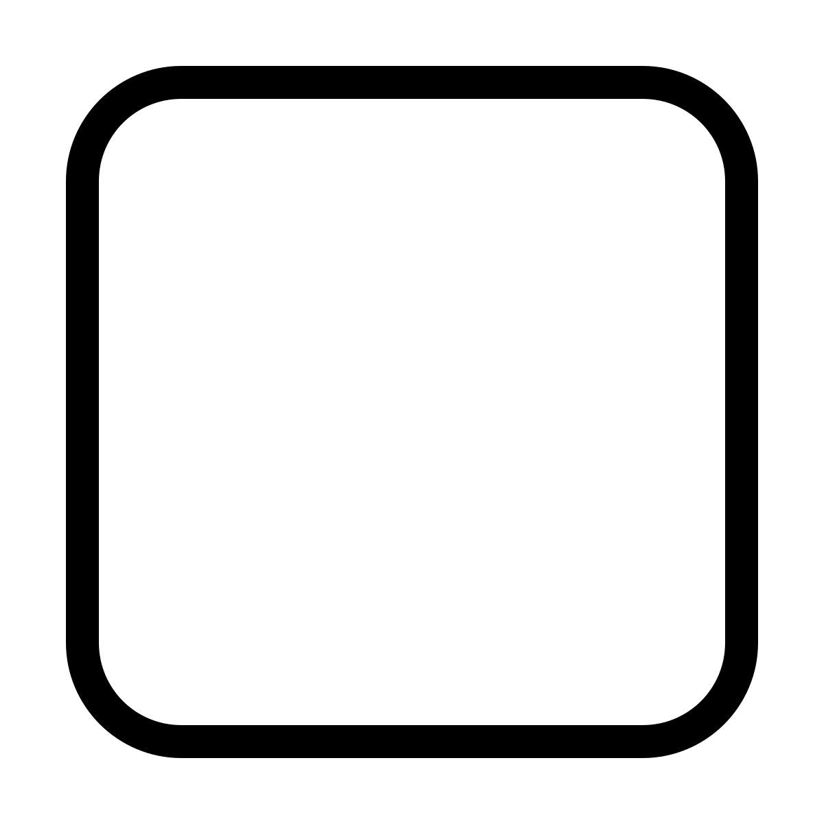 ios 17 outlined style unchecked checkbox icon