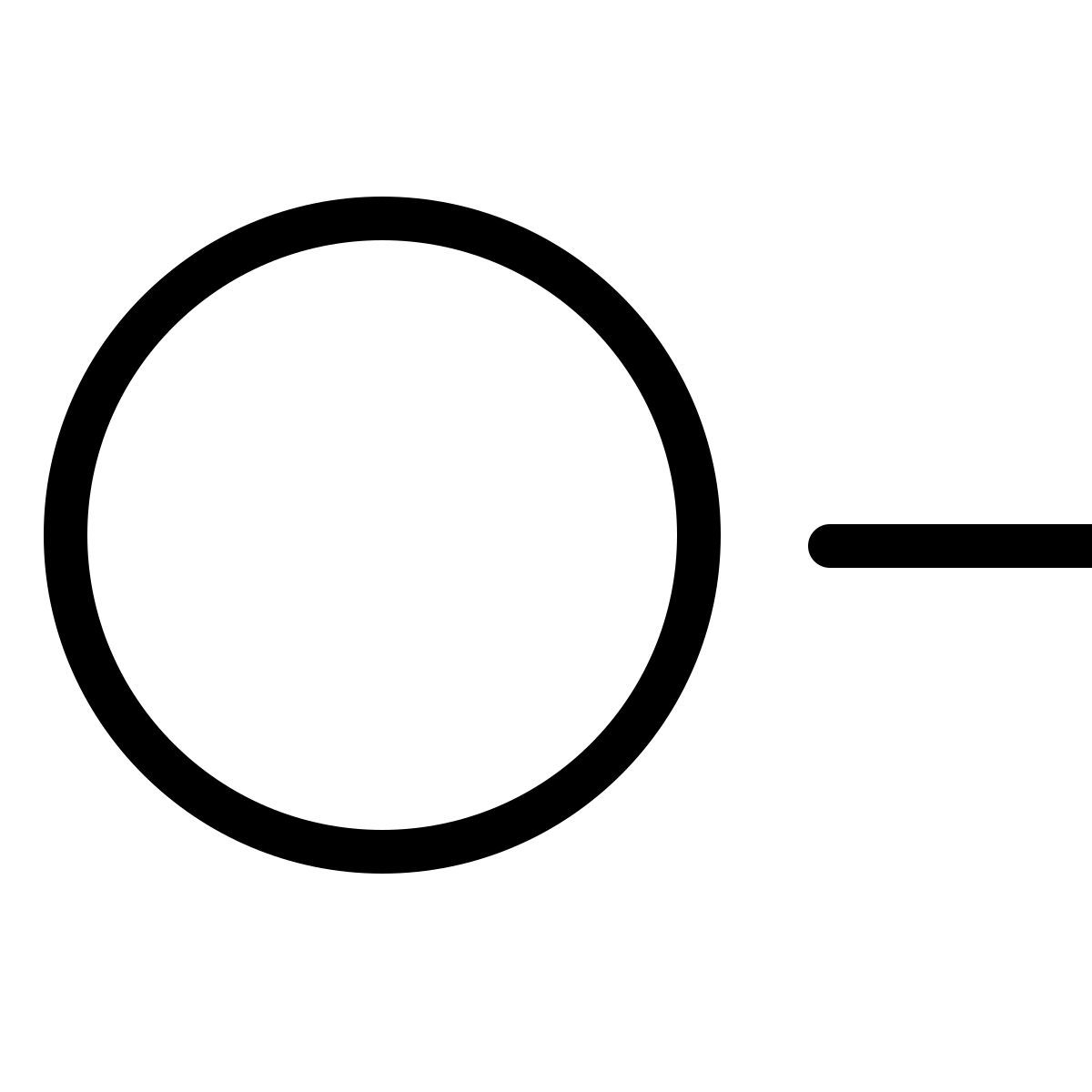 ios 17 outlined style botón de radio sin marcar icon