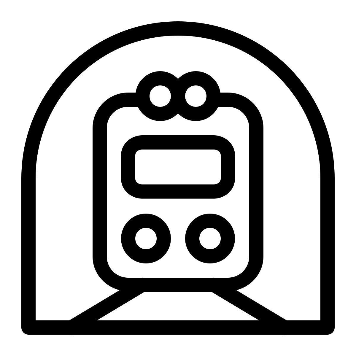 ios 17 outlined style subterráneo icon