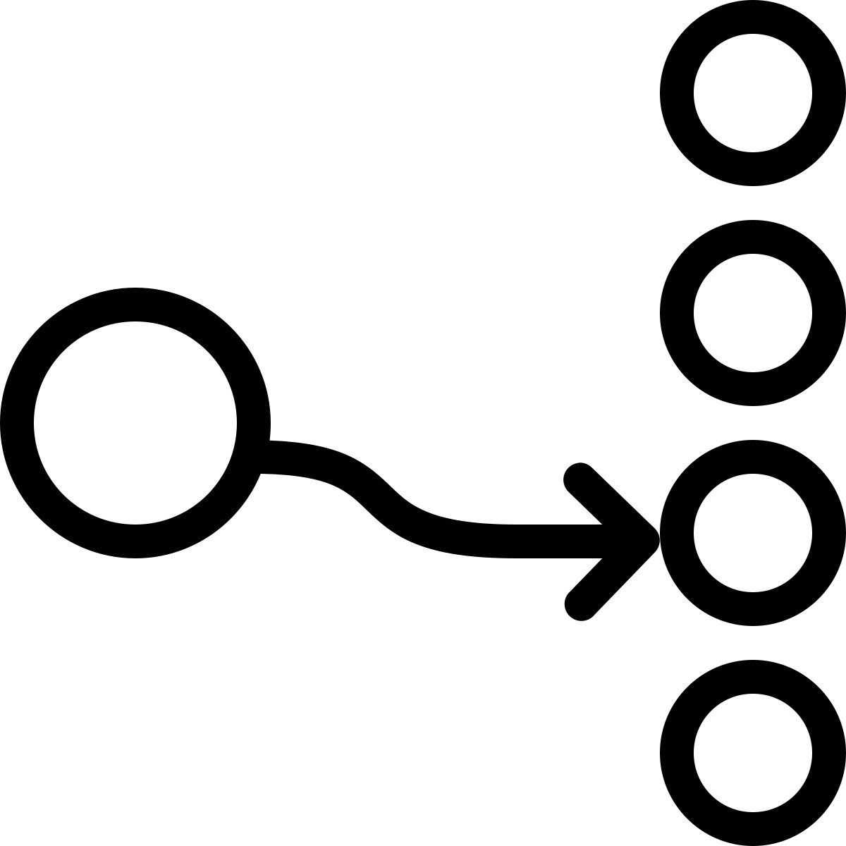 ios 17 outlined style 单播 icon