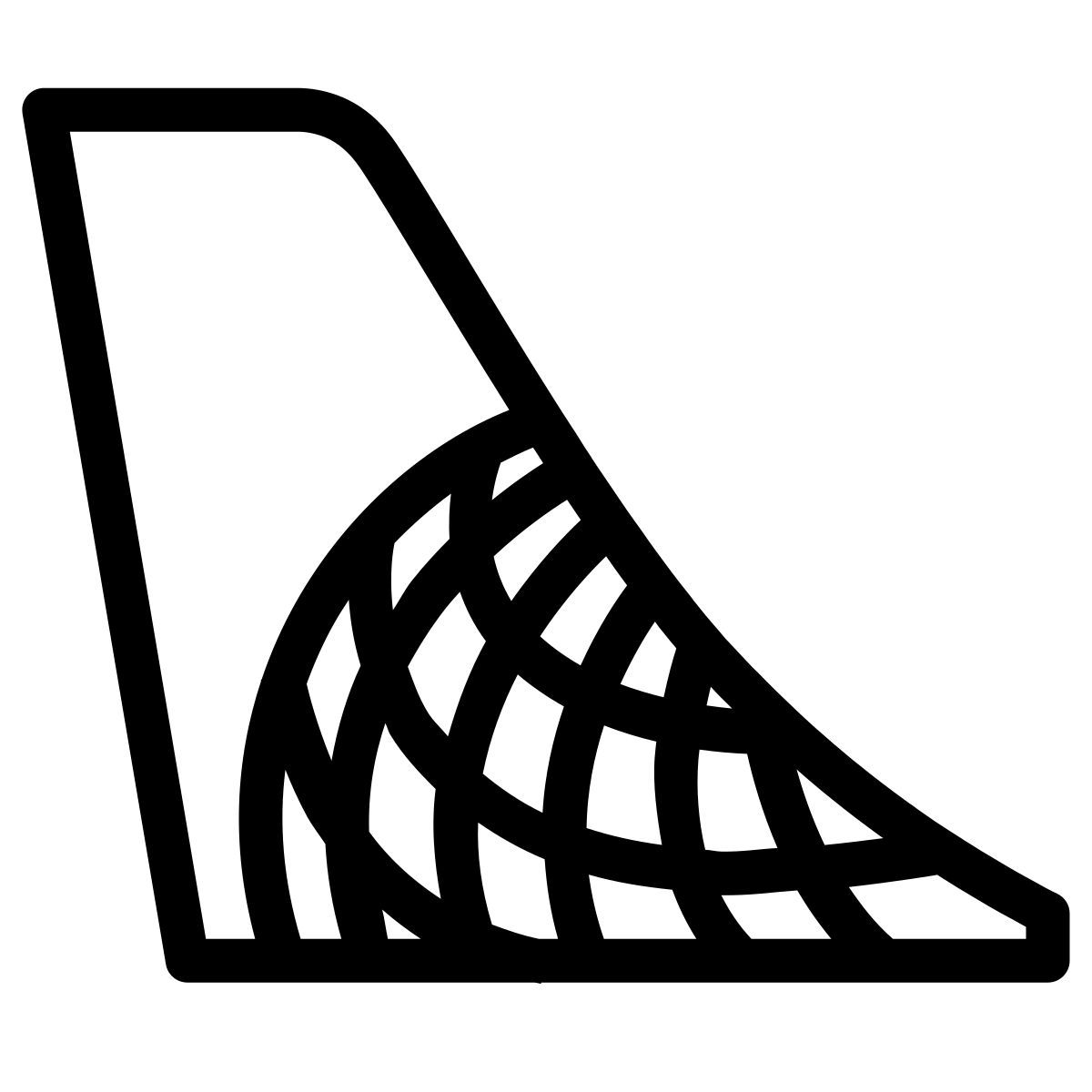 ios 17 outlined style united airlines icon