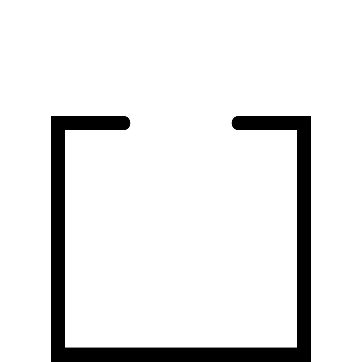 ios 17 outlined style subir icon