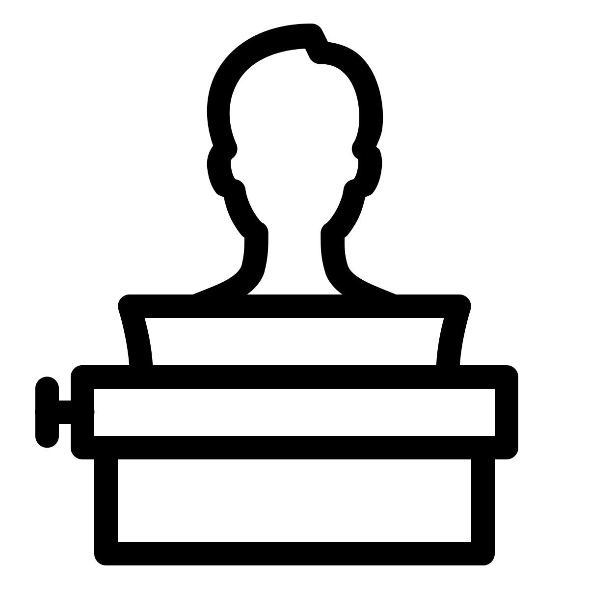 ios 17 outlined style machine à écrire icon