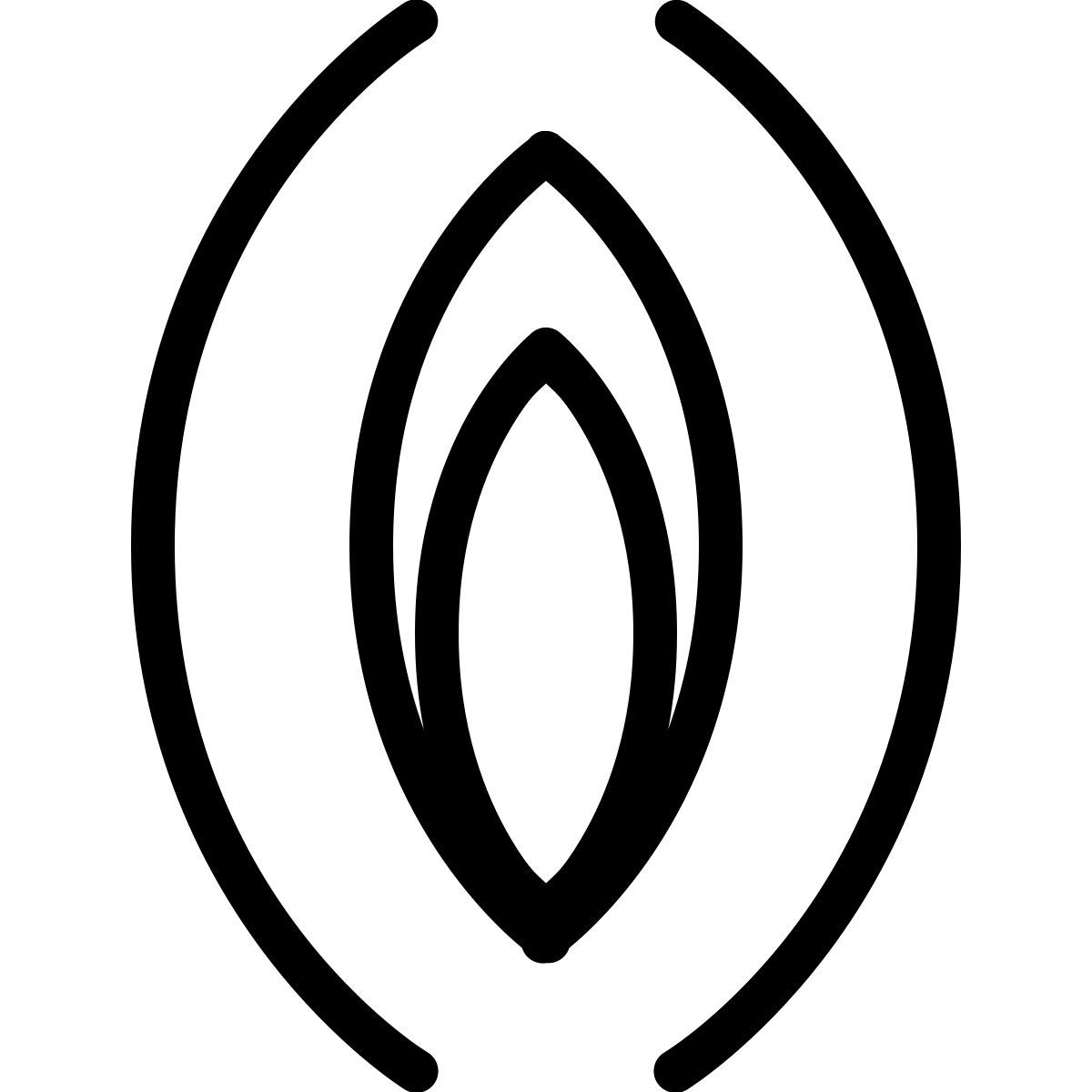 ios 17 outlined style vagina icon