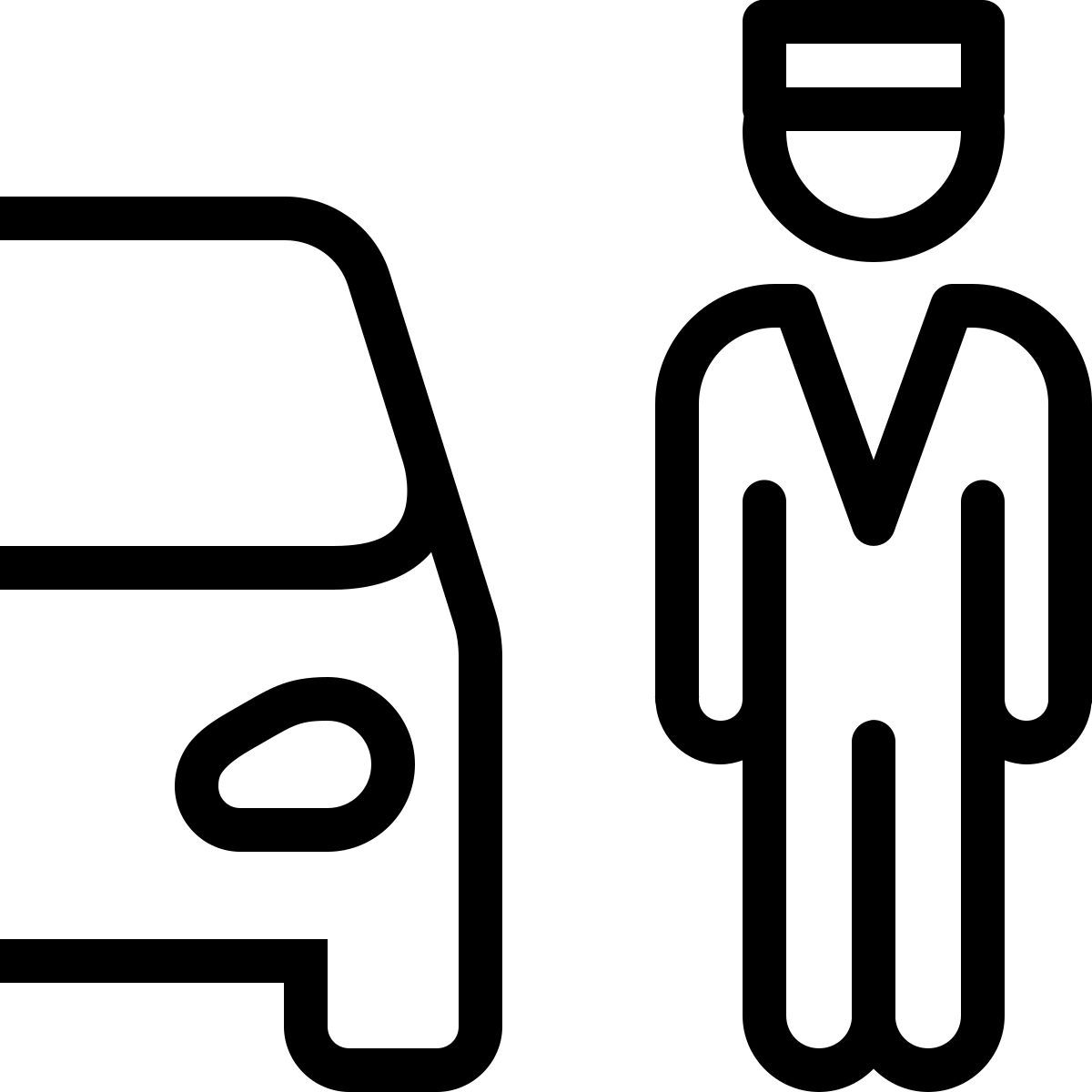 ios 17 outlined style 代客泊车 icon