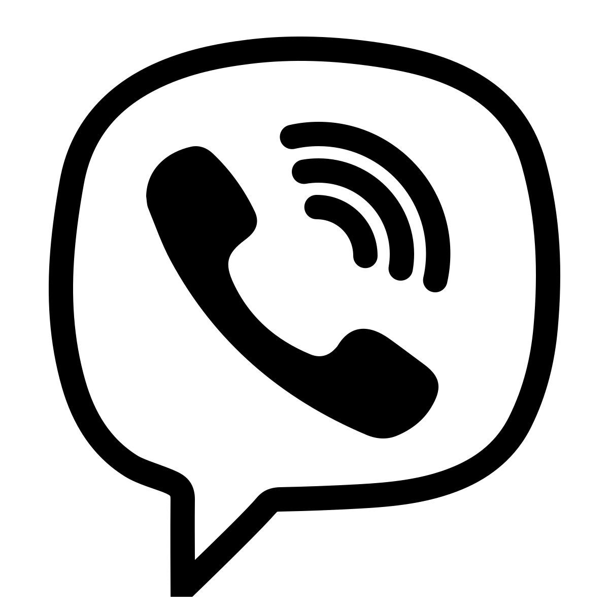 ios 17 outlined style viber icon