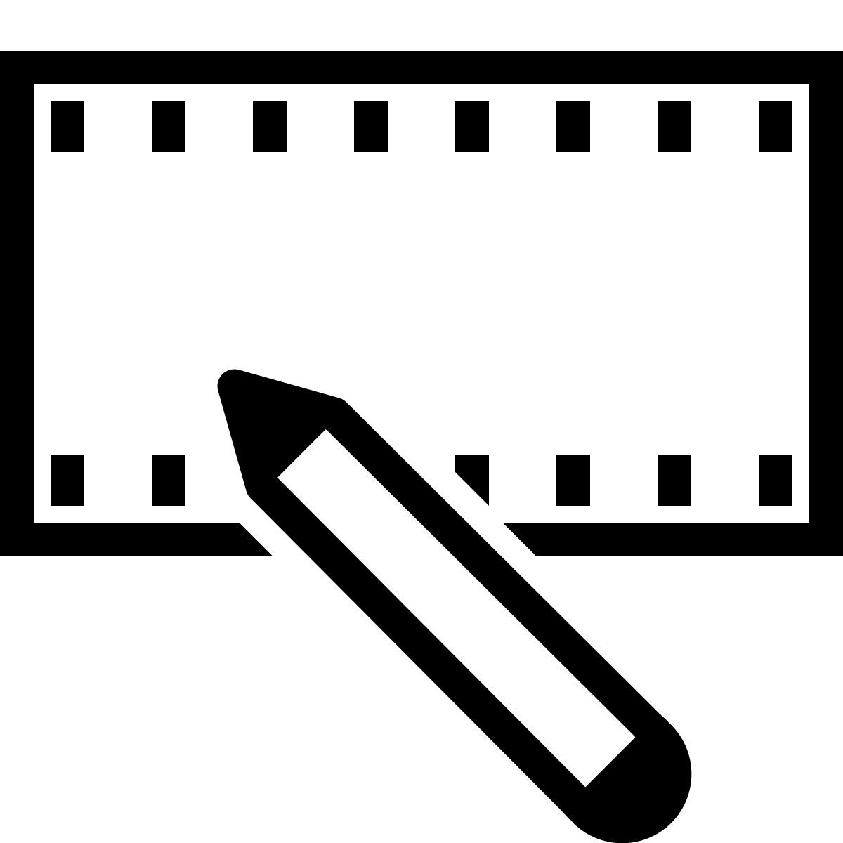 ios 17 outlined style 视频编辑 icon