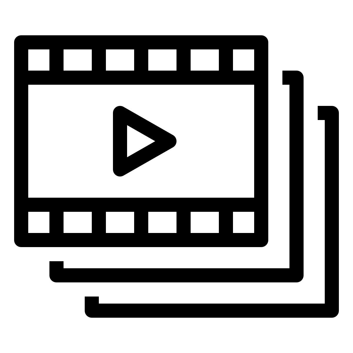 ios 17 outlined style video gallery icon