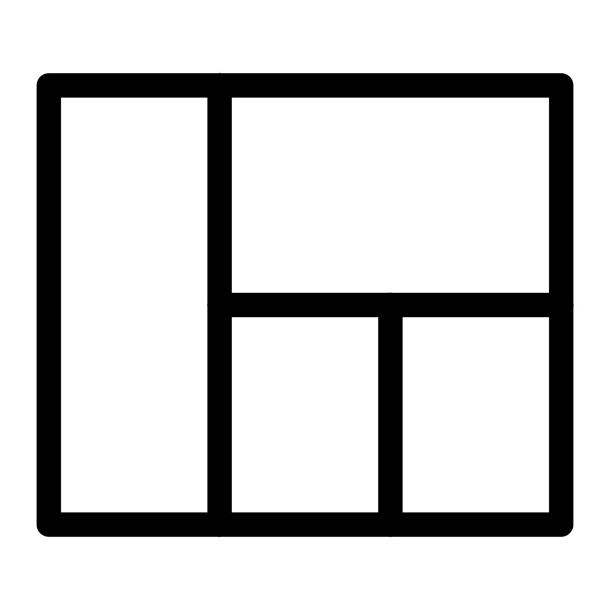 ios 17 outlined style 보기 이불 icon