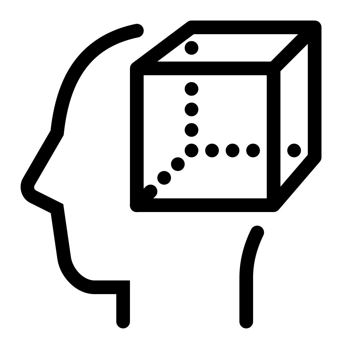 ios 17 outlined style habilidad de visualización icon