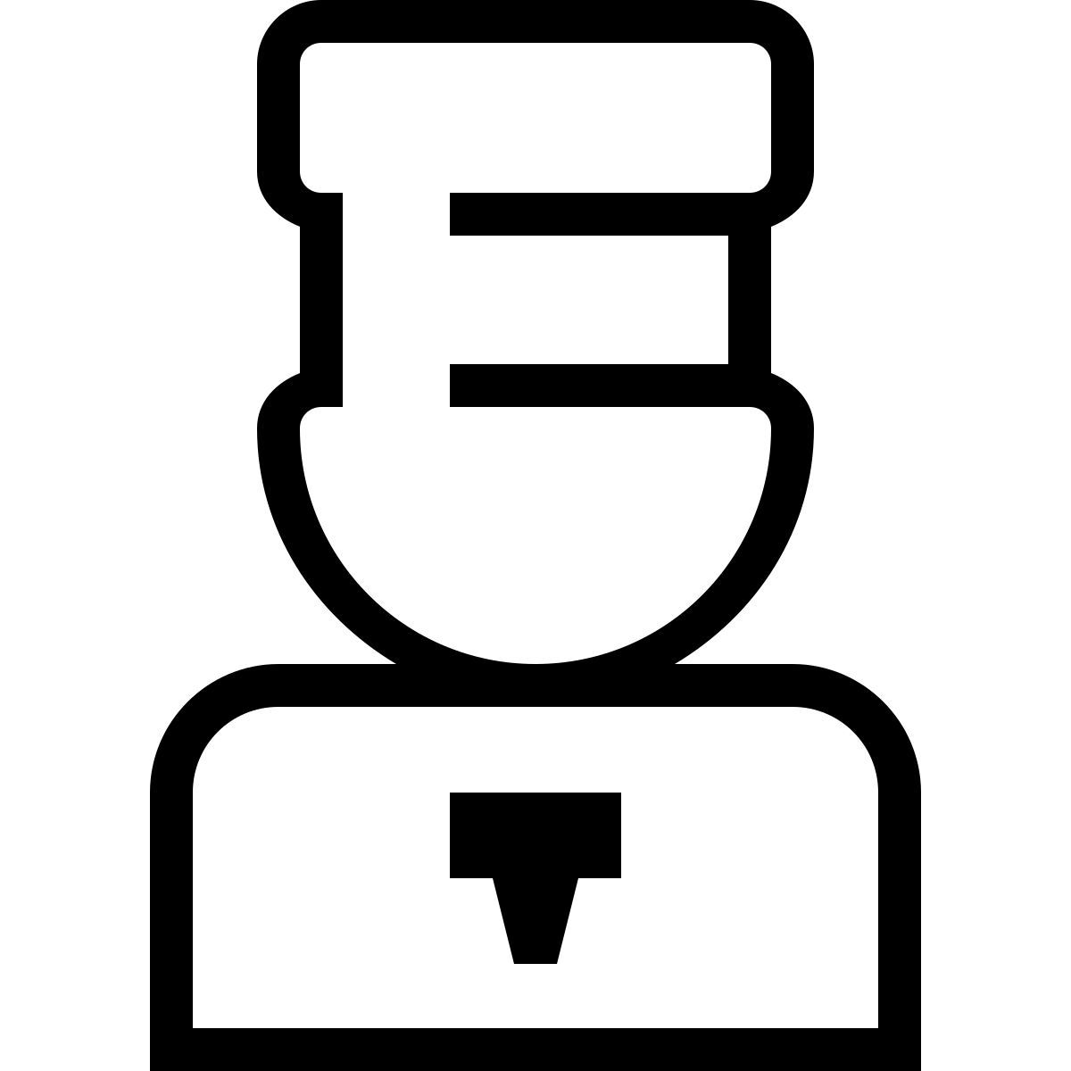 ios 17 outlined style enfriador de agua icon