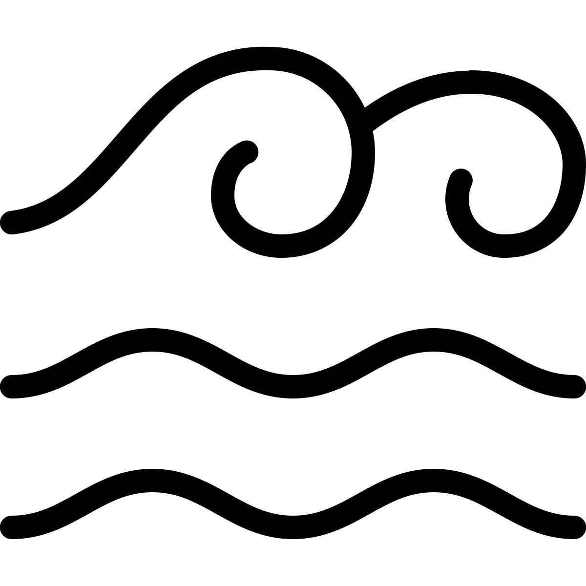 ios 17 outlined style elemento agua icon