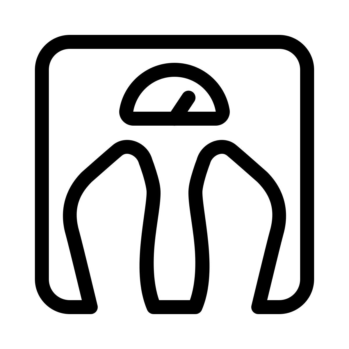 ios 17 outlined style pesée icon