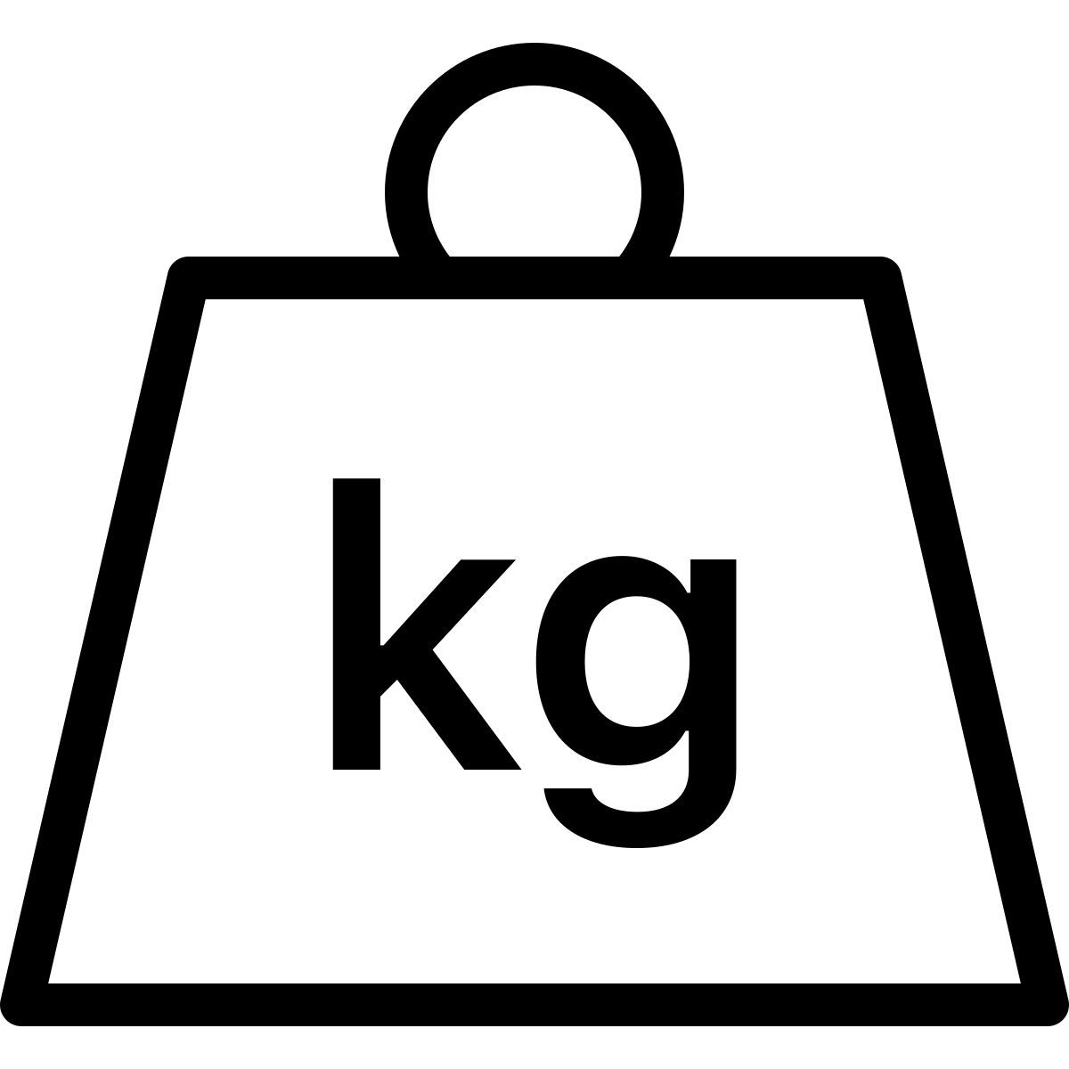 ios 17 outlined style 무게 kg icon