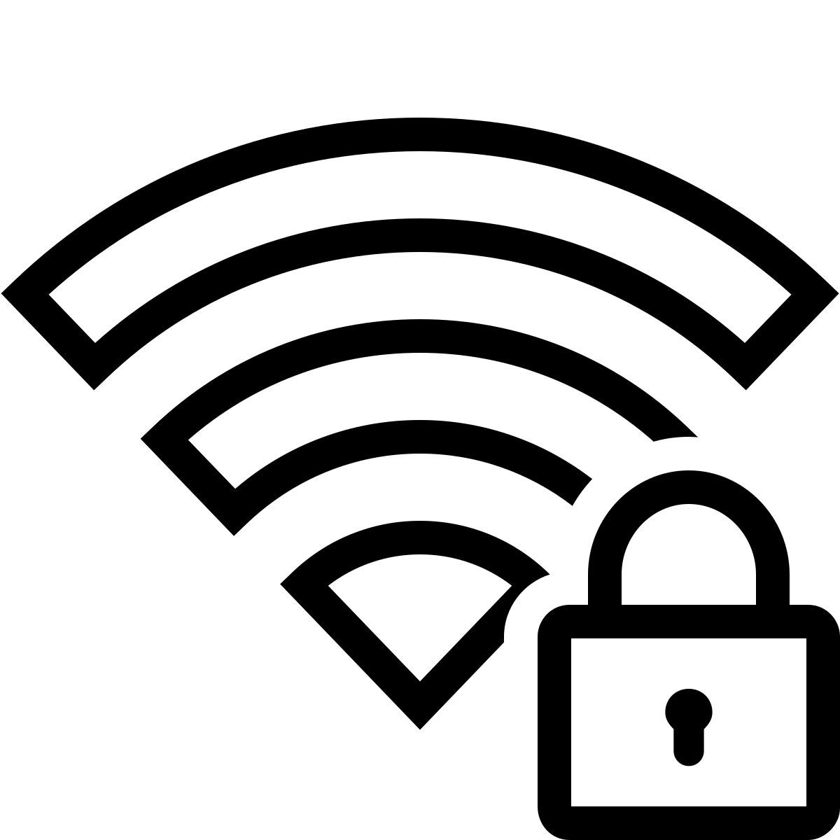 ios 17 outlined style bloqueio wifi icon