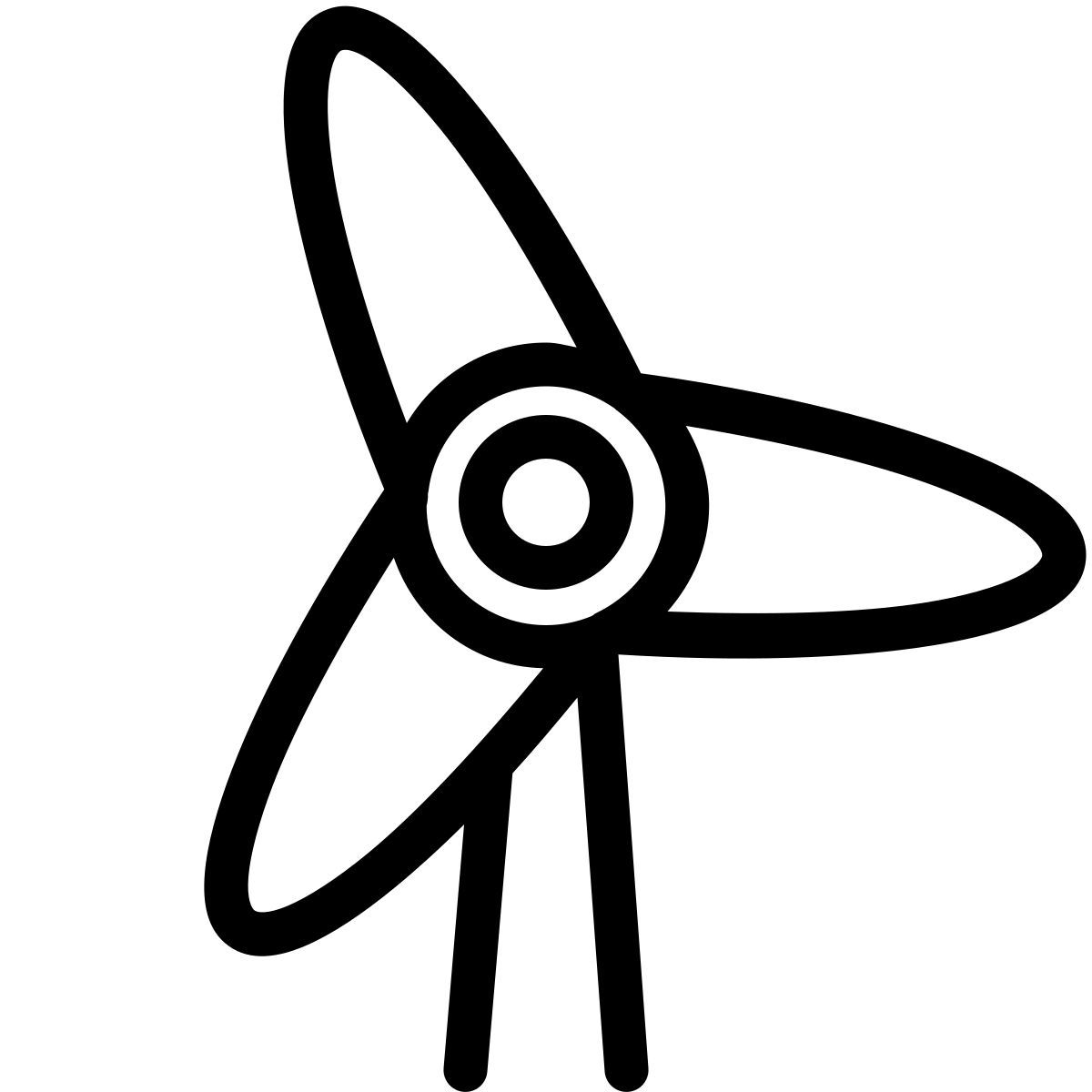 ios 17 outlined style turbina eólica icon