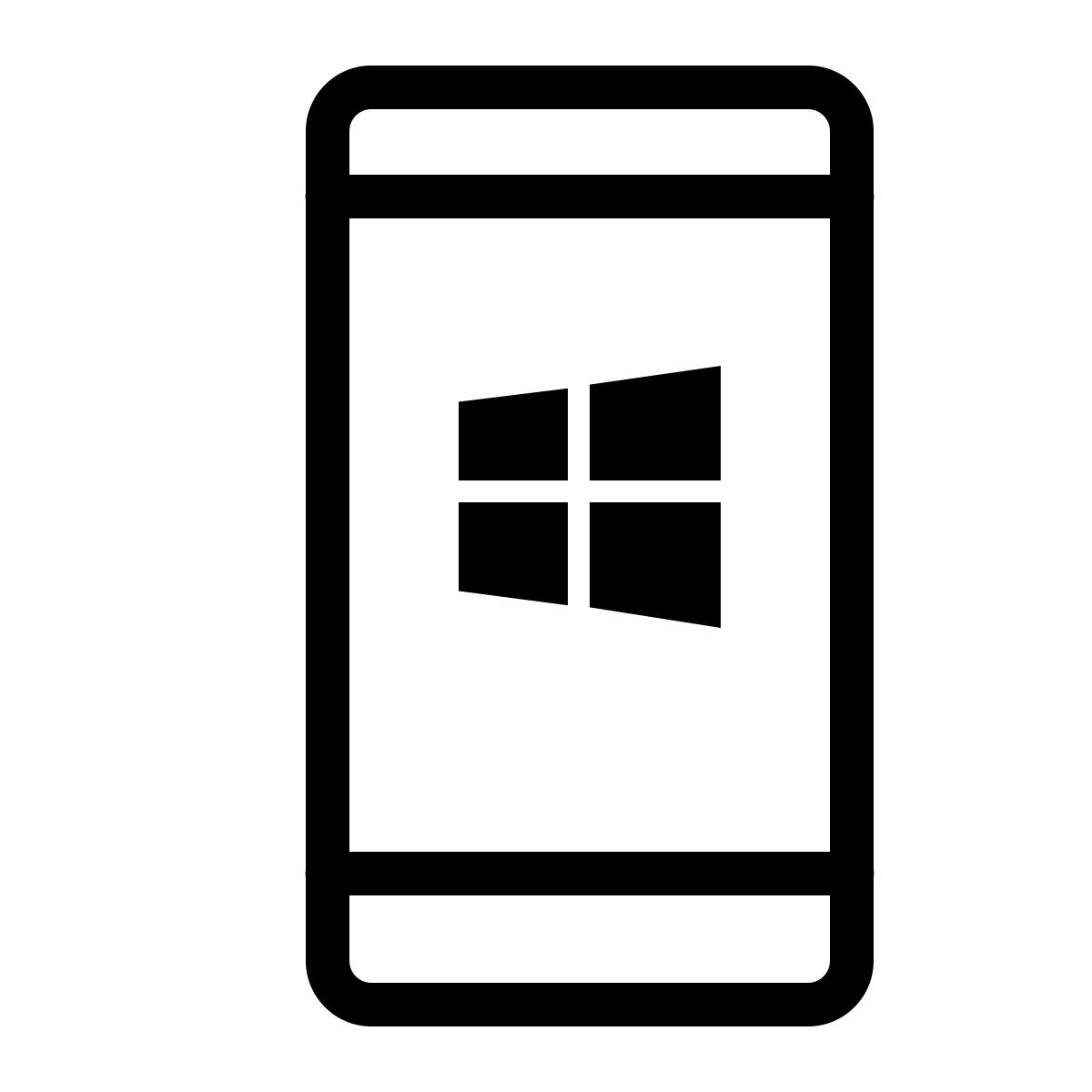 ios 17 outlined style windows mobile icon