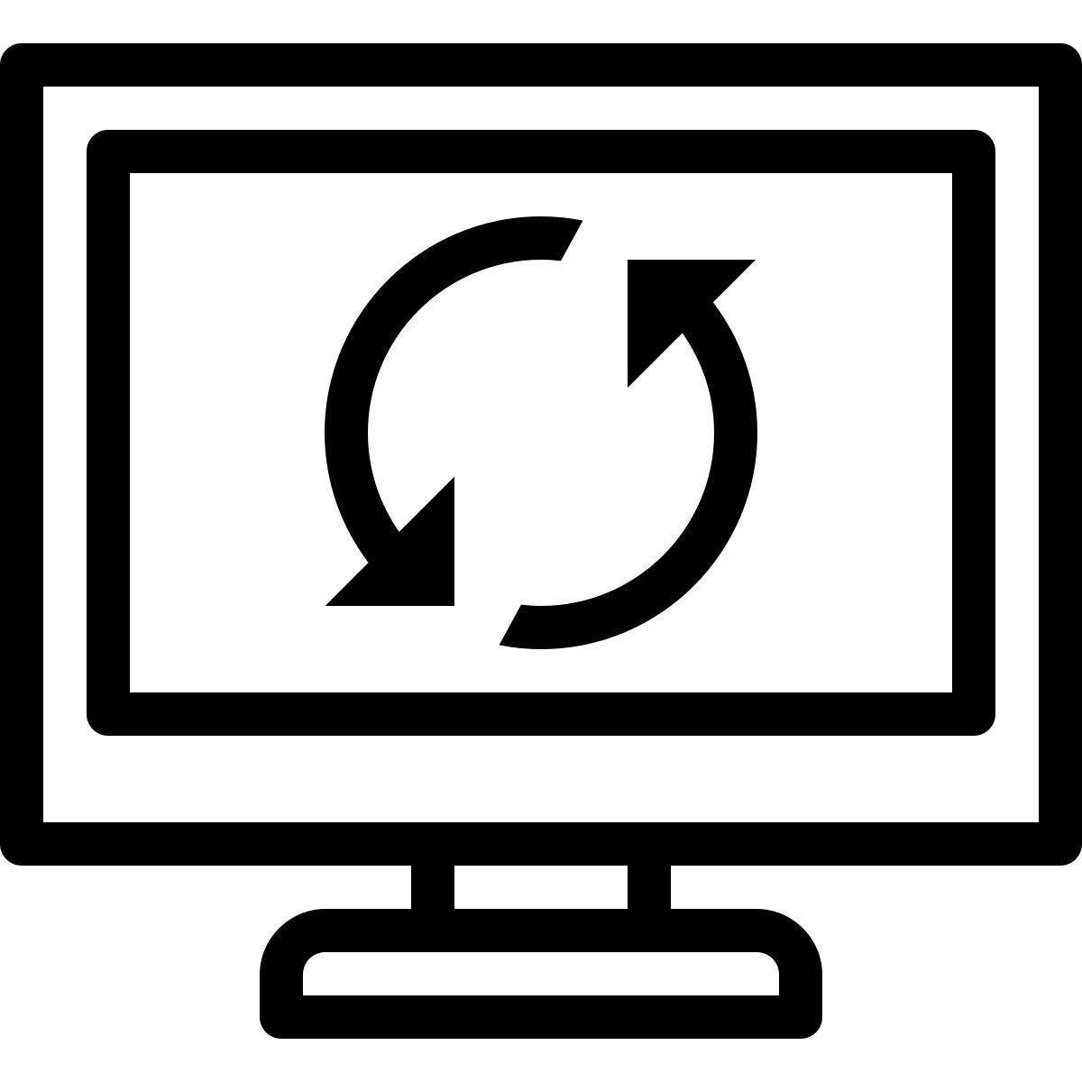 ios 17 outlined style windows update icon