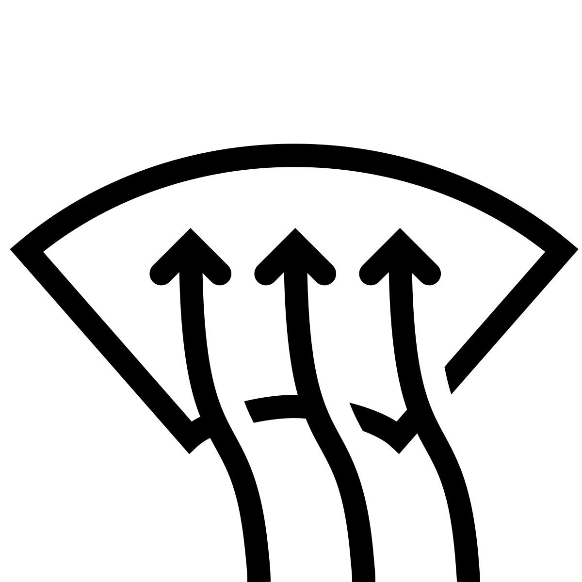 ios 17 outlined style descongelación del parabrisas icon