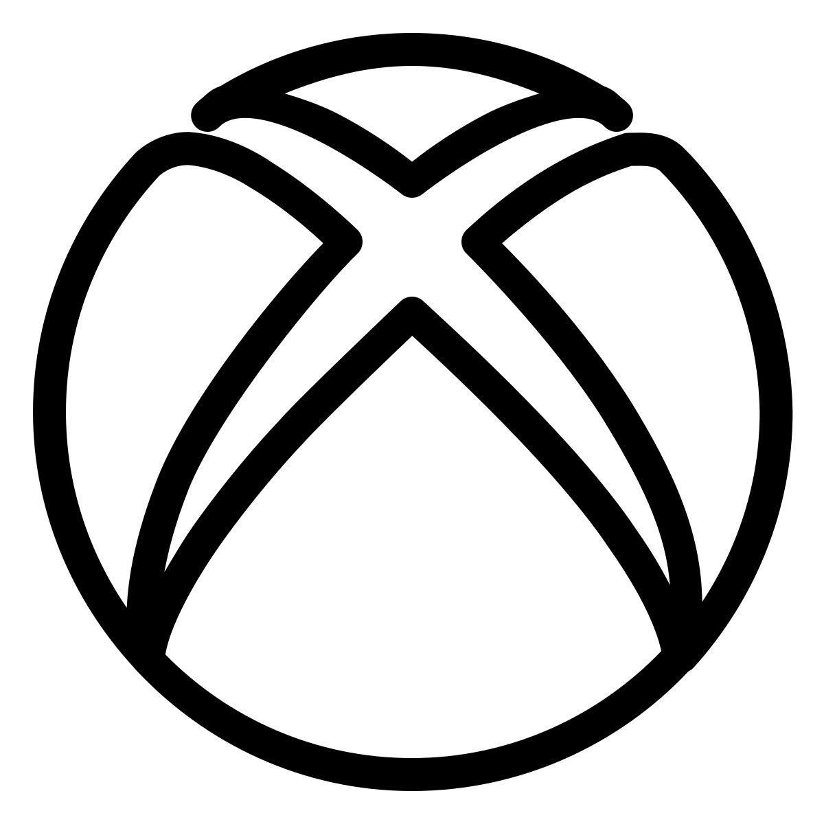 ios 17 outlined style xbox icon