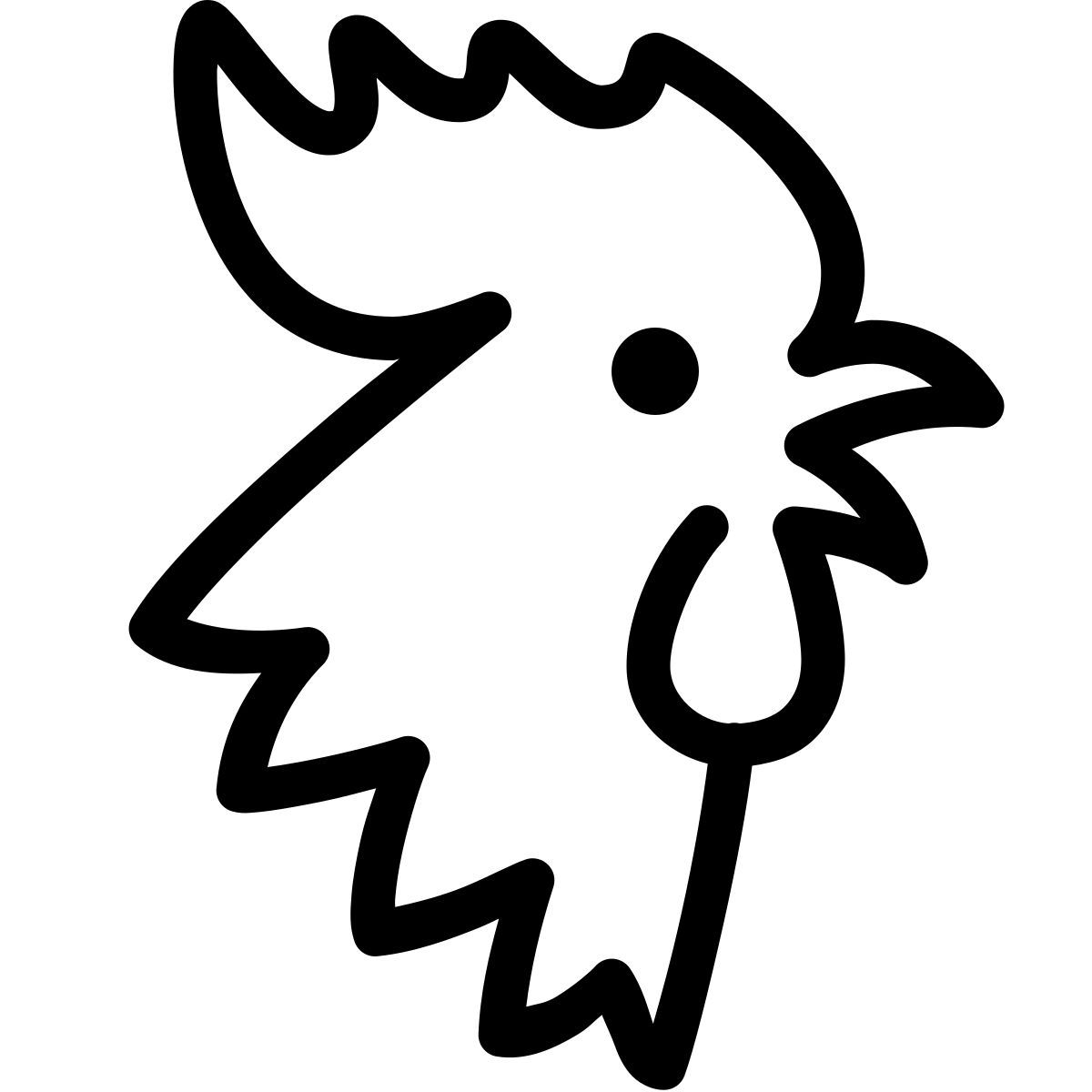 ios 17 outlined style año del gallo icon