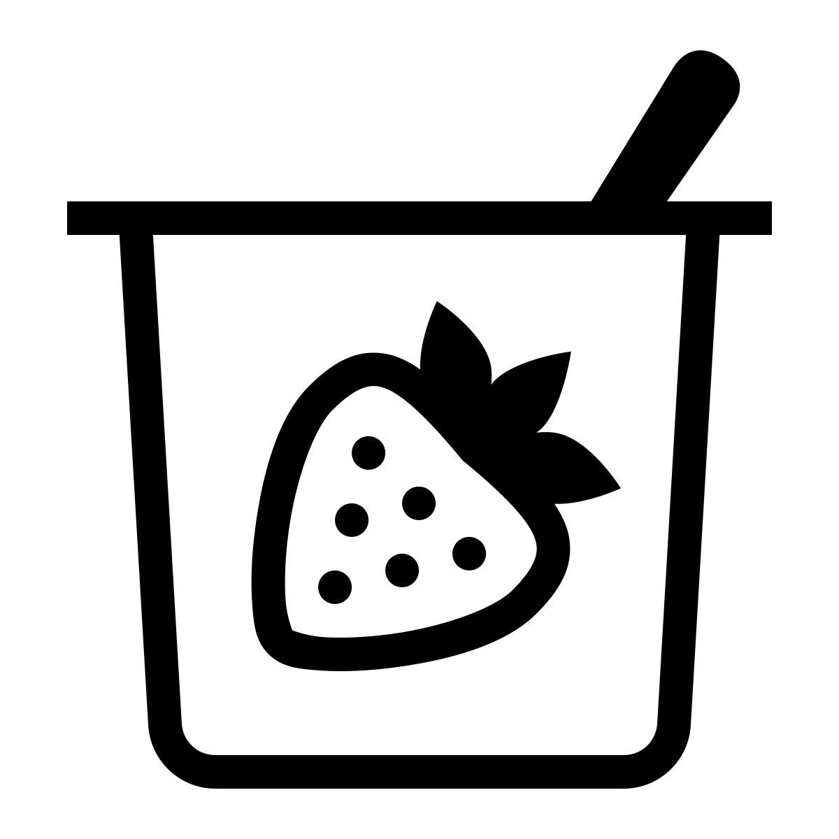 ios 17 outlined style 요거트 icon